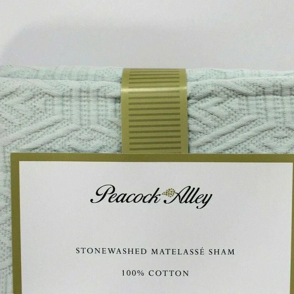 Peacock Alley One Stonewash Matelasse Cotton Sham